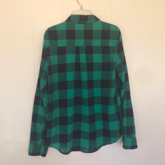 3 for $15 I love h8i Green Black Buffalo Check  M - Picture 5 of 7